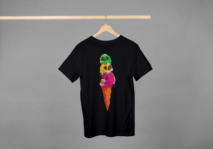 Skull Ice Cream Cone: Goth Pastel Dessert Tee - Essentia Attire