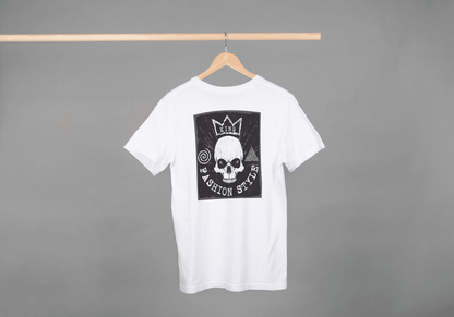 King Skull Fashion Style: Edgy Crown Skull Tee - Essentia Attire