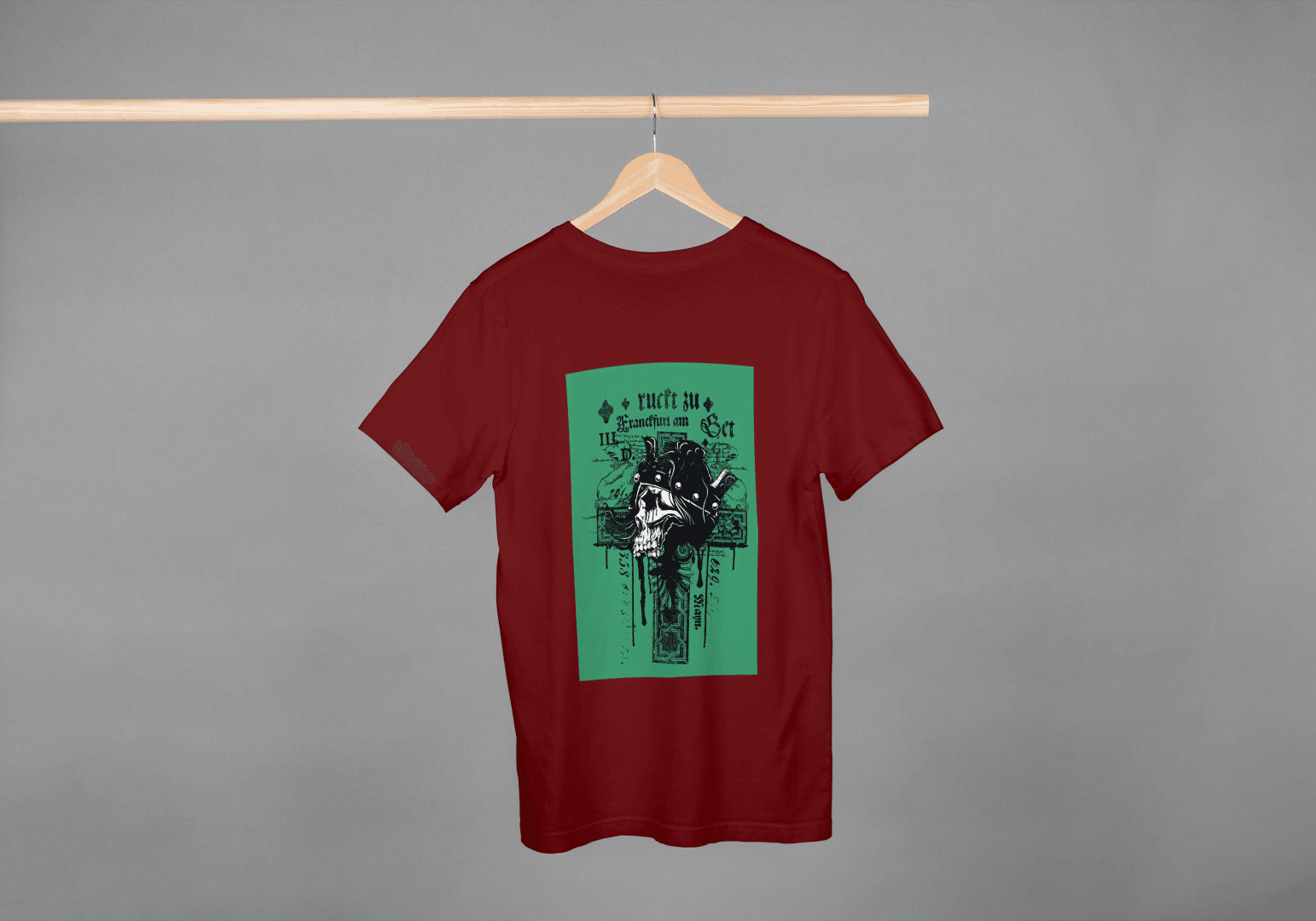 Cybernetic Skull Cross: Industrial Goth Tee - Essentia Attire