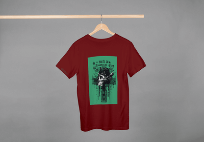 Cybernetic Skull Cross: Industrial Goth Tee - Essentia Attire