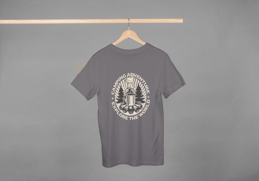 Camping Adventure Explore The World: Outdoor Enthusiast Tee - Essentia Attire