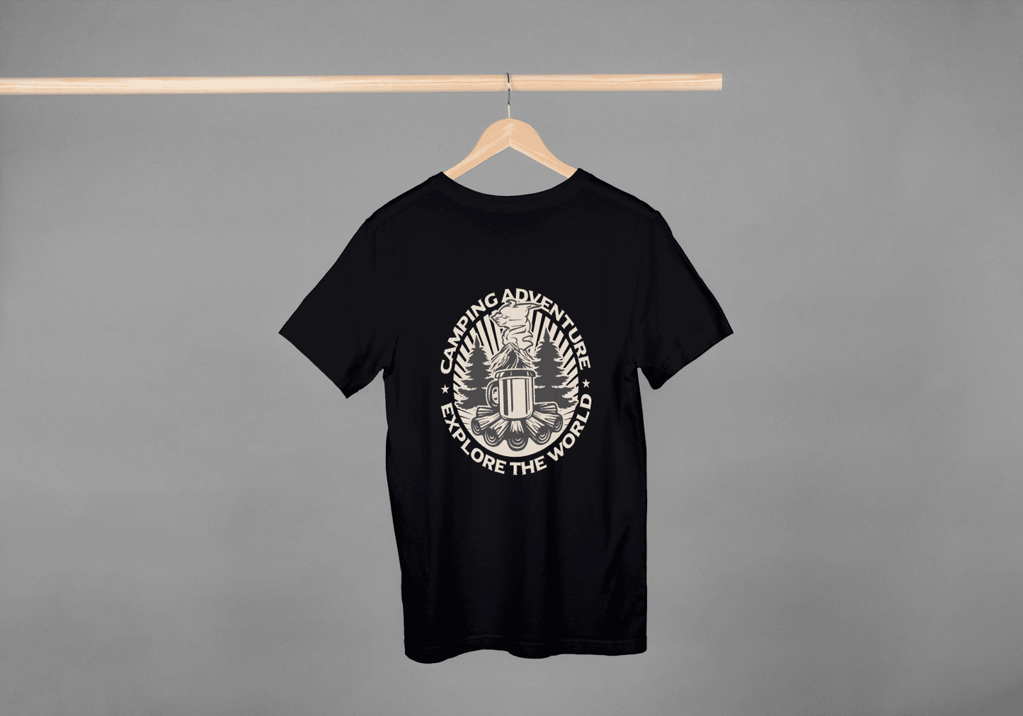 Camping Adventure Explore The World: Outdoor Enthusiast Tee - Essentia Attire