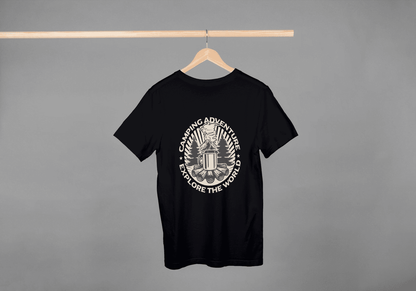 Camping Adventure Explore The World: Outdoor Enthusiast Tee - Essentia Attire