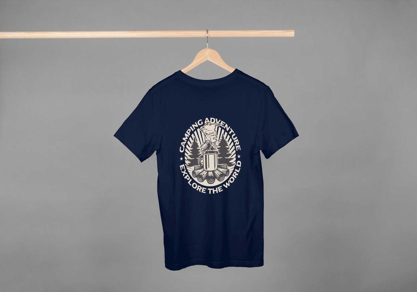 Camping Adventure Explore The World: Outdoor Enthusiast Tee - Essentia Attire