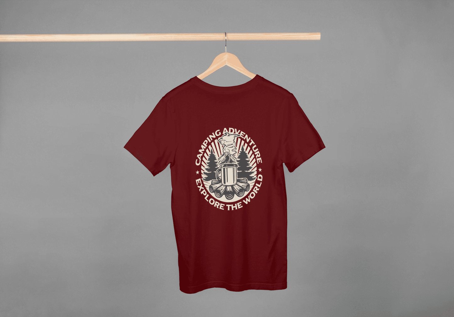 Camping Adventure Explore The World: Outdoor Enthusiast Tee - Essentia Attire