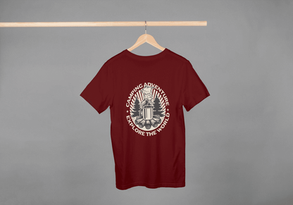 Camping Adventure Explore The World: Outdoor Enthusiast Tee - Essentia Attire