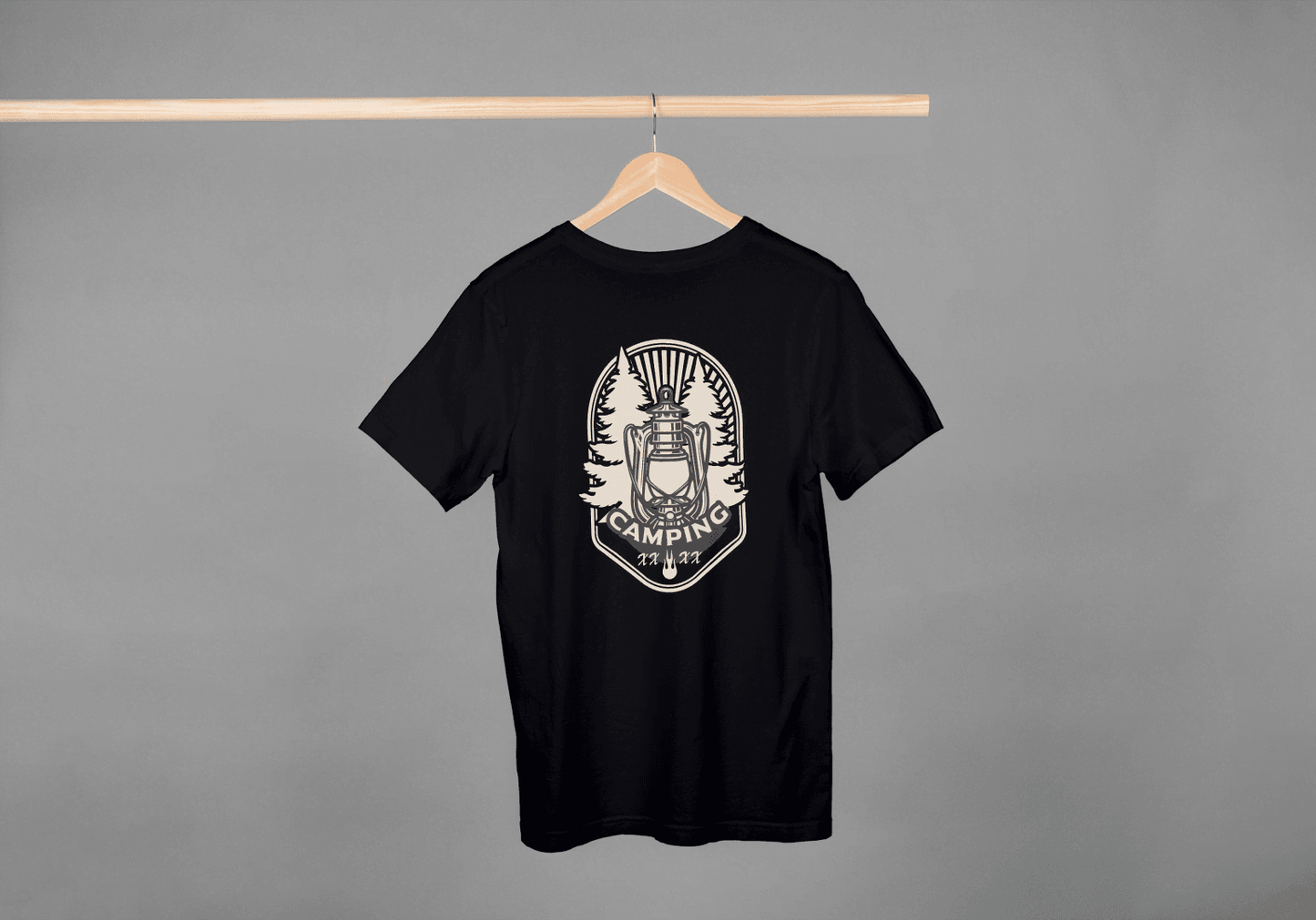 Vintage Camping Lantern: 1993 Outdoor Adventure Tee - Essentia Attire