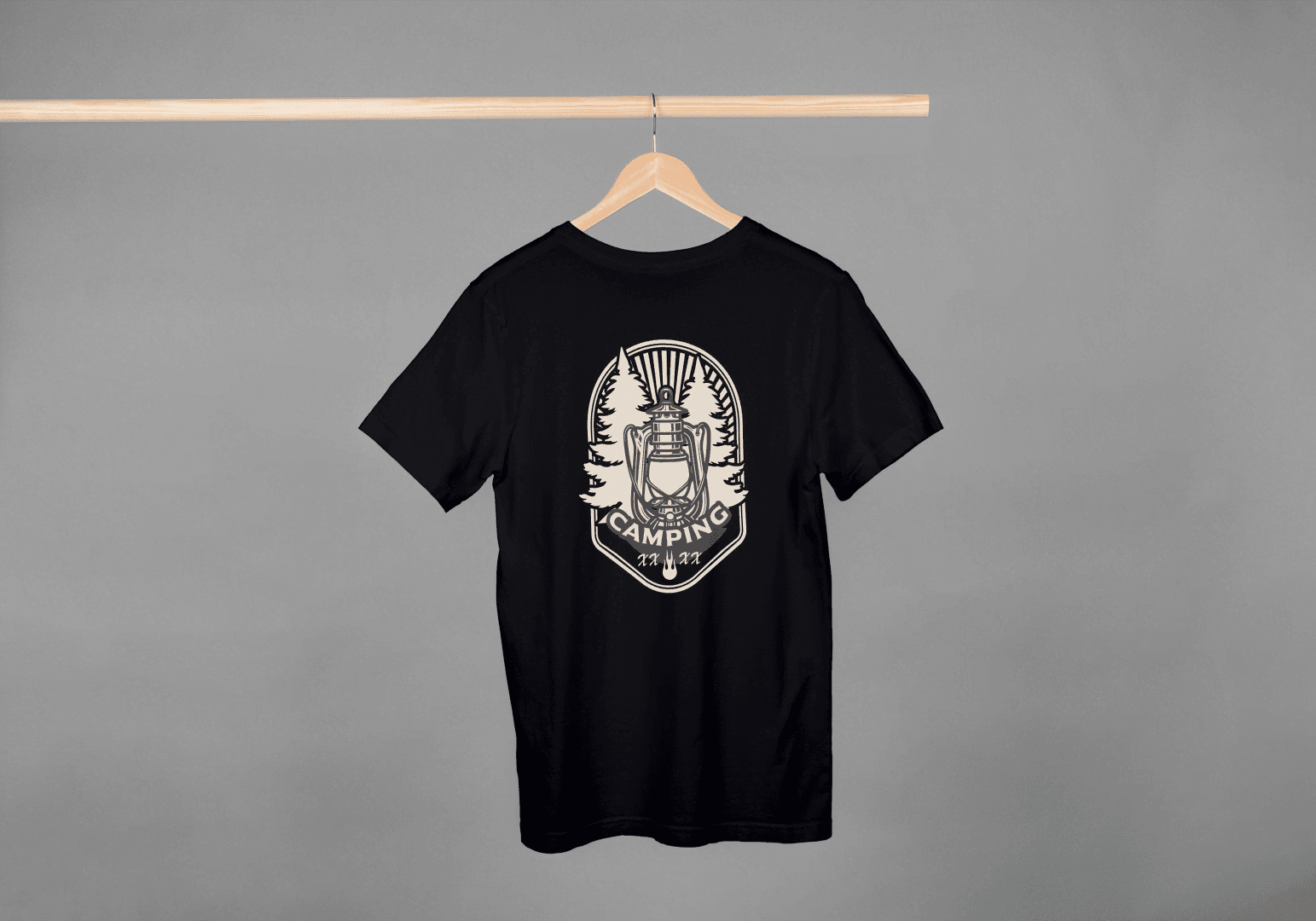 Vintage Camping Lantern: 1993 Outdoor Adventure Tee - Essentia Attire