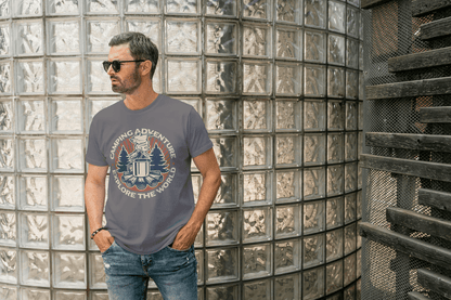 Camping Adventure Explore The World: Vibrant Outdoor Tee - Essentia Attire