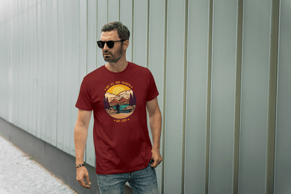 Not All Who Wander Are Lost: Mountain Landscape Tee - Essentia Attire