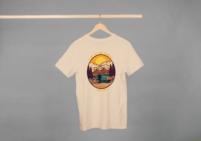 Not All Who Wander Are Lost: Mountain Landscape Tee - Essentia Attire