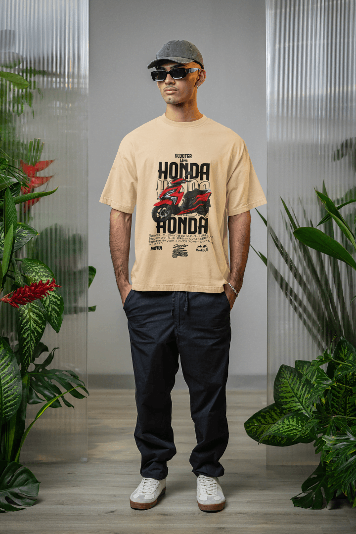 Honda Scooter Fan Tee: Street Life Apparel - Essentia Attire
