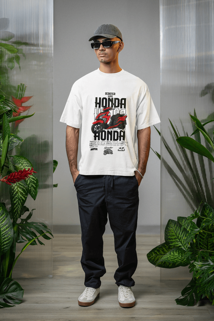 Honda Scooter Fan Tee: Street Life Apparel - Essentia Attire