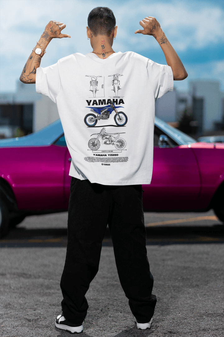 Yamaha YZ250 Motorbike: Off-Road Engineering Tee - Essentia Attire