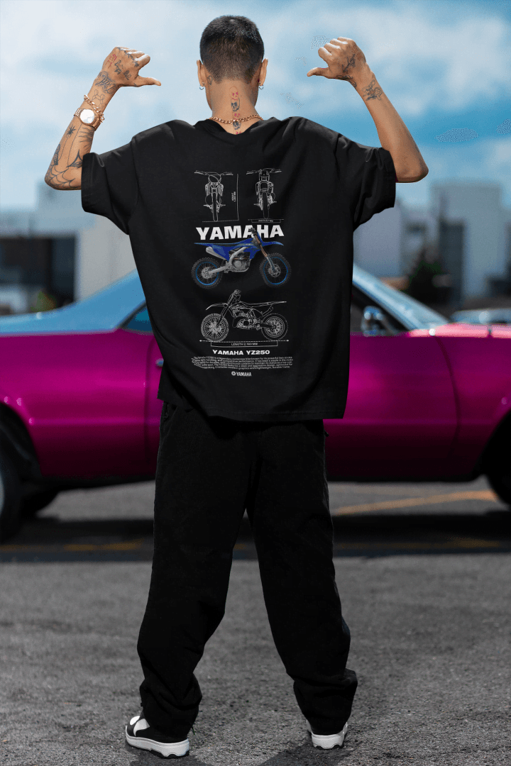 Yamaha YZ250 Motorbike: Off-Road Engineering Tee - Essentia Attire