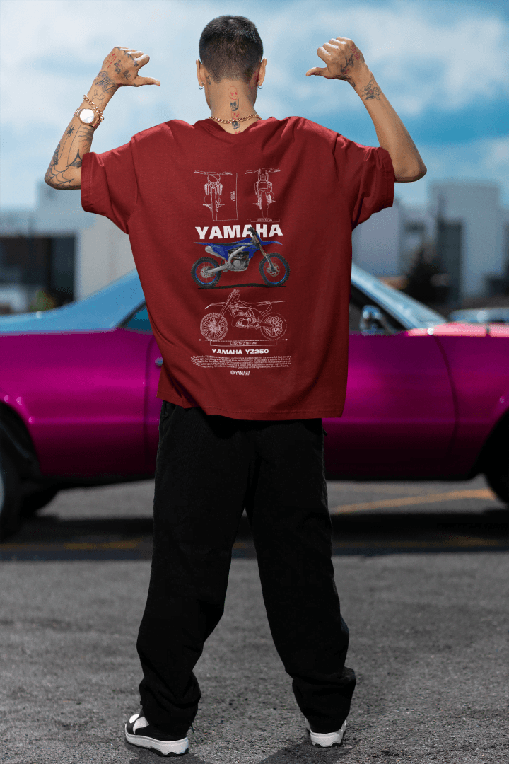 Yamaha YZ250 Motorbike: Off-Road Engineering Tee - Essentia Attire