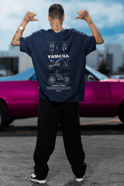 Yamaha YZ250 Motorbike: Off-Road Engineering Tee - Essentia Attire