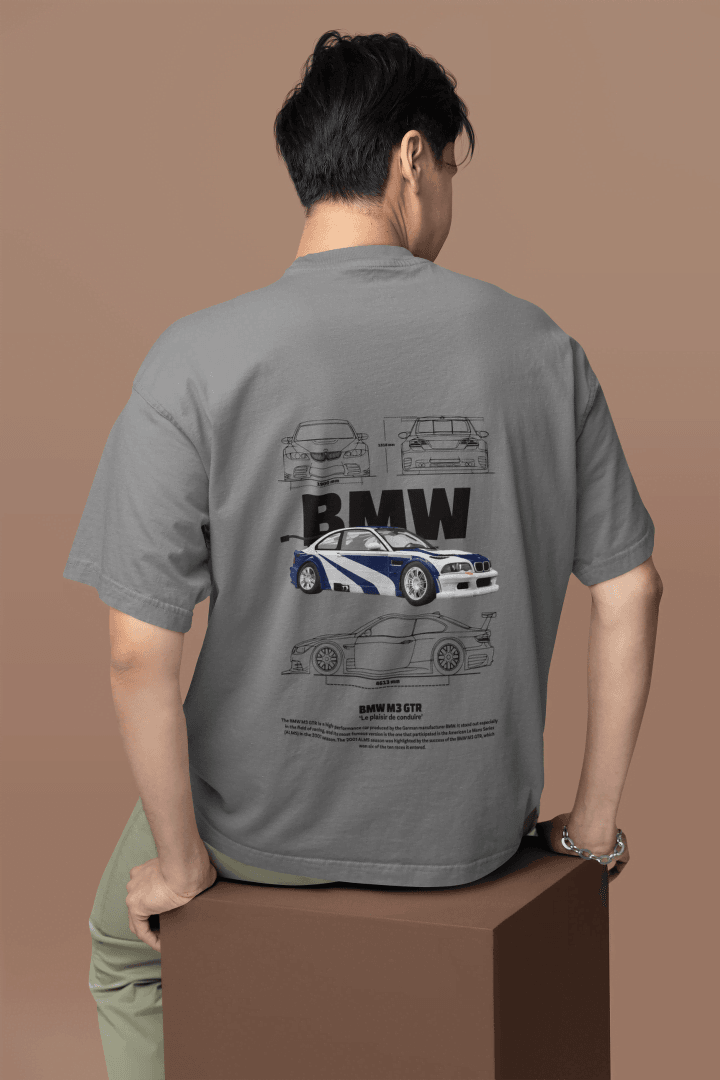 Classic BMW M3 GTR Racing: Automotive Engineering Tee - Essentia Attire