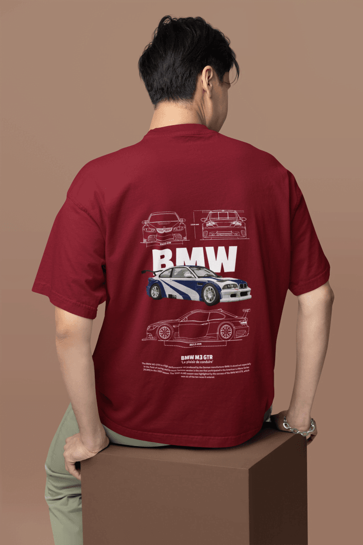 Classic BMW M3 GTR Racing: Automotive Engineering Tee - Essentia Attire
