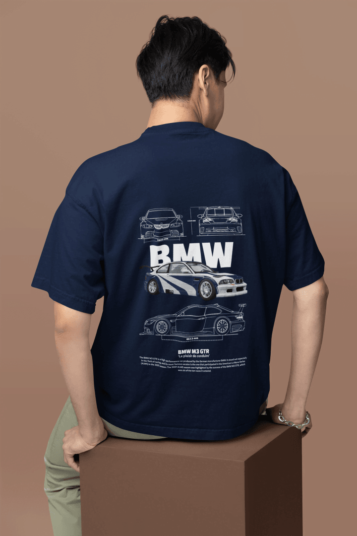 Classic BMW M3 GTR Racing: Automotive Engineering Tee - Essentia Attire