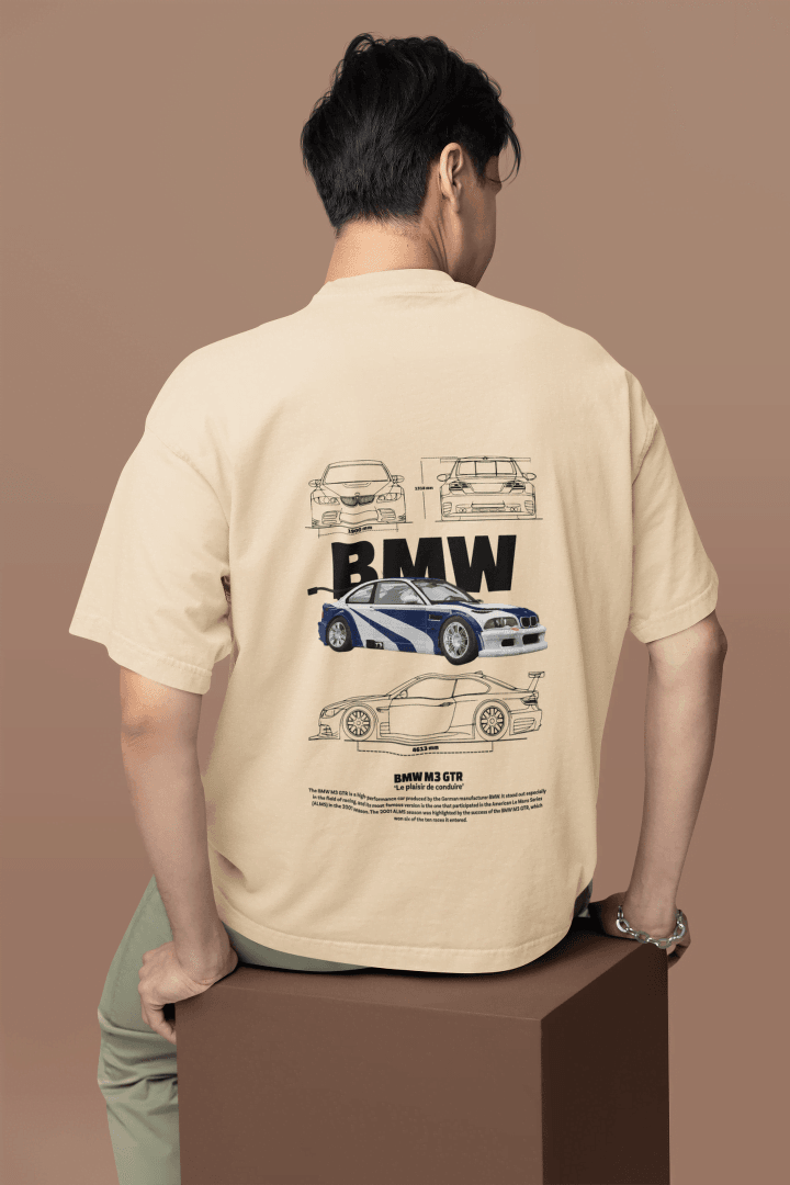 Classic BMW M3 GTR Racing: Automotive Engineering Tee - Essentia Attire