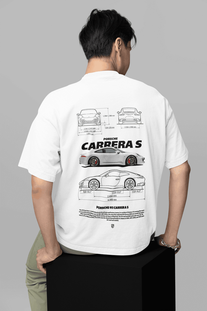 Porsche Fan Tee: Carrera S Technical Art - Essentia Attire