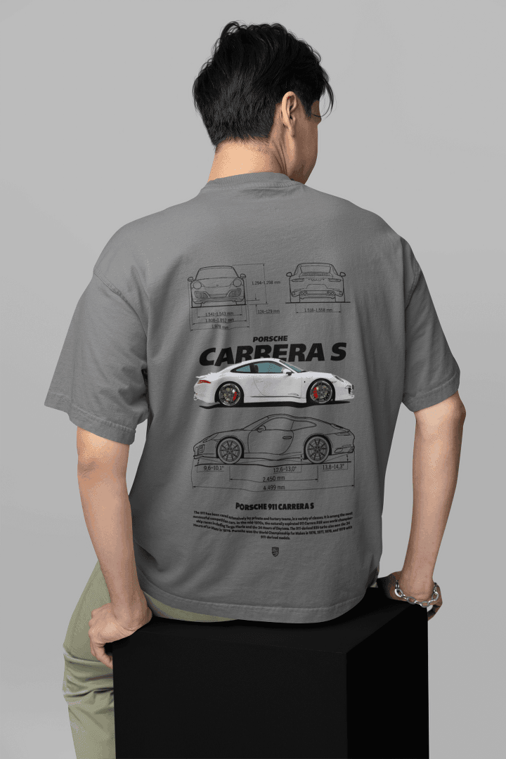 Porsche Fan Tee: Carrera S Technical Art - Essentia Attire