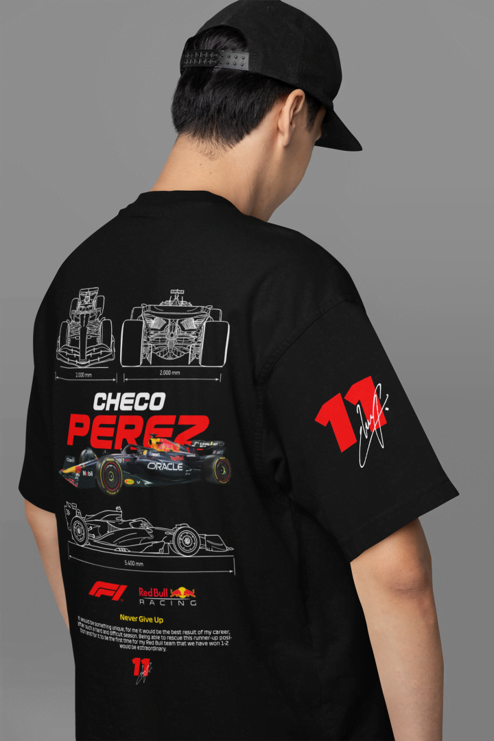 Sergio "Checo" Pérez F1 Car: Red Bull Racing Fan Tee - Essentia Attire