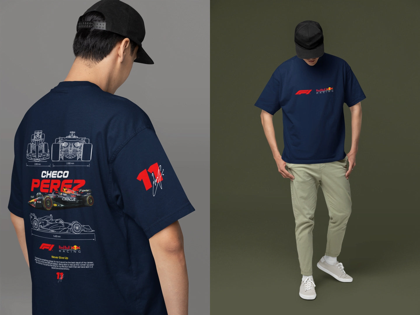 Sergio "Checo" Pérez F1 Car: Red Bull Racing Fan Tee - Essentia Attire