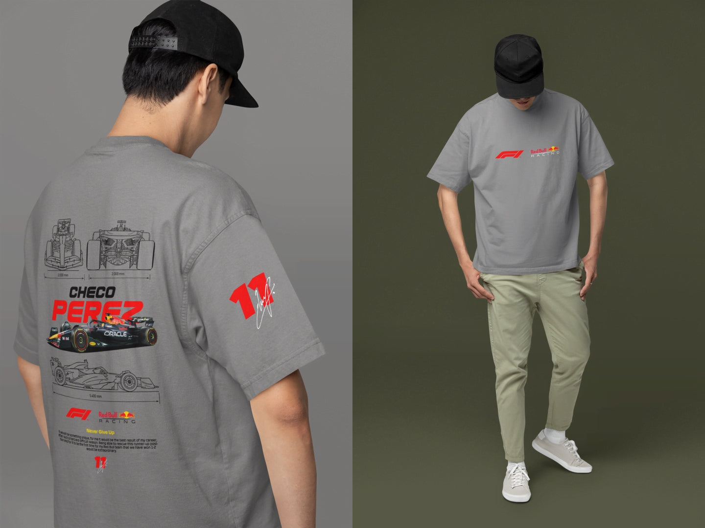 Sergio "Checo" Pérez F1 Car: Red Bull Racing Fan Tee - Essentia Attire