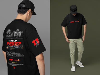 Sergio "Checo" Pérez F1 Car: Red Bull Racing Fan Tee - Essentia Attire