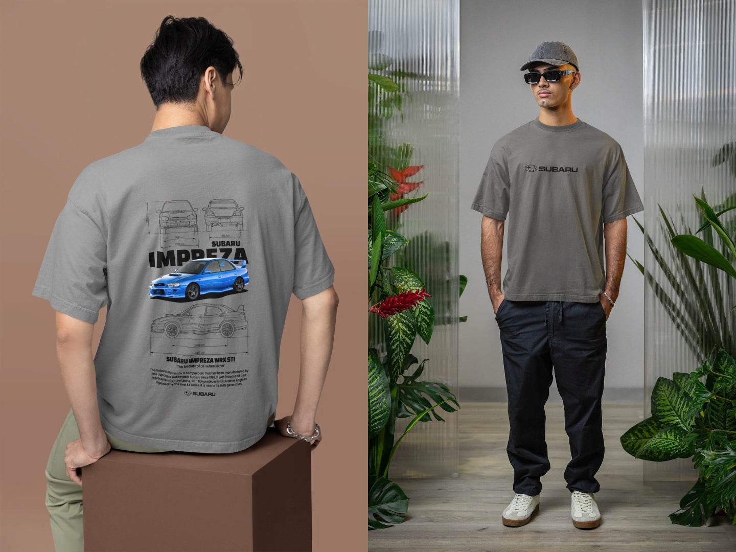 Subaru Impreza WRX STI Blueprint: JDM Rally Car Design Tee - Essentia Attire