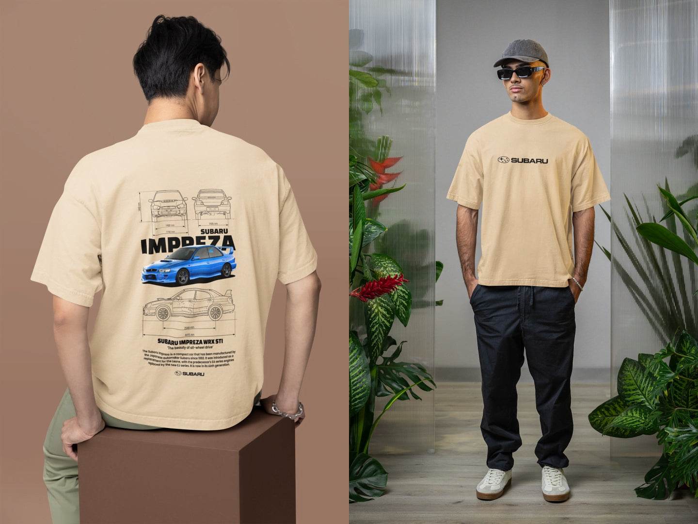 Subaru Impreza WRX STI Blueprint: JDM Rally Car Design Tee - Essentia Attire