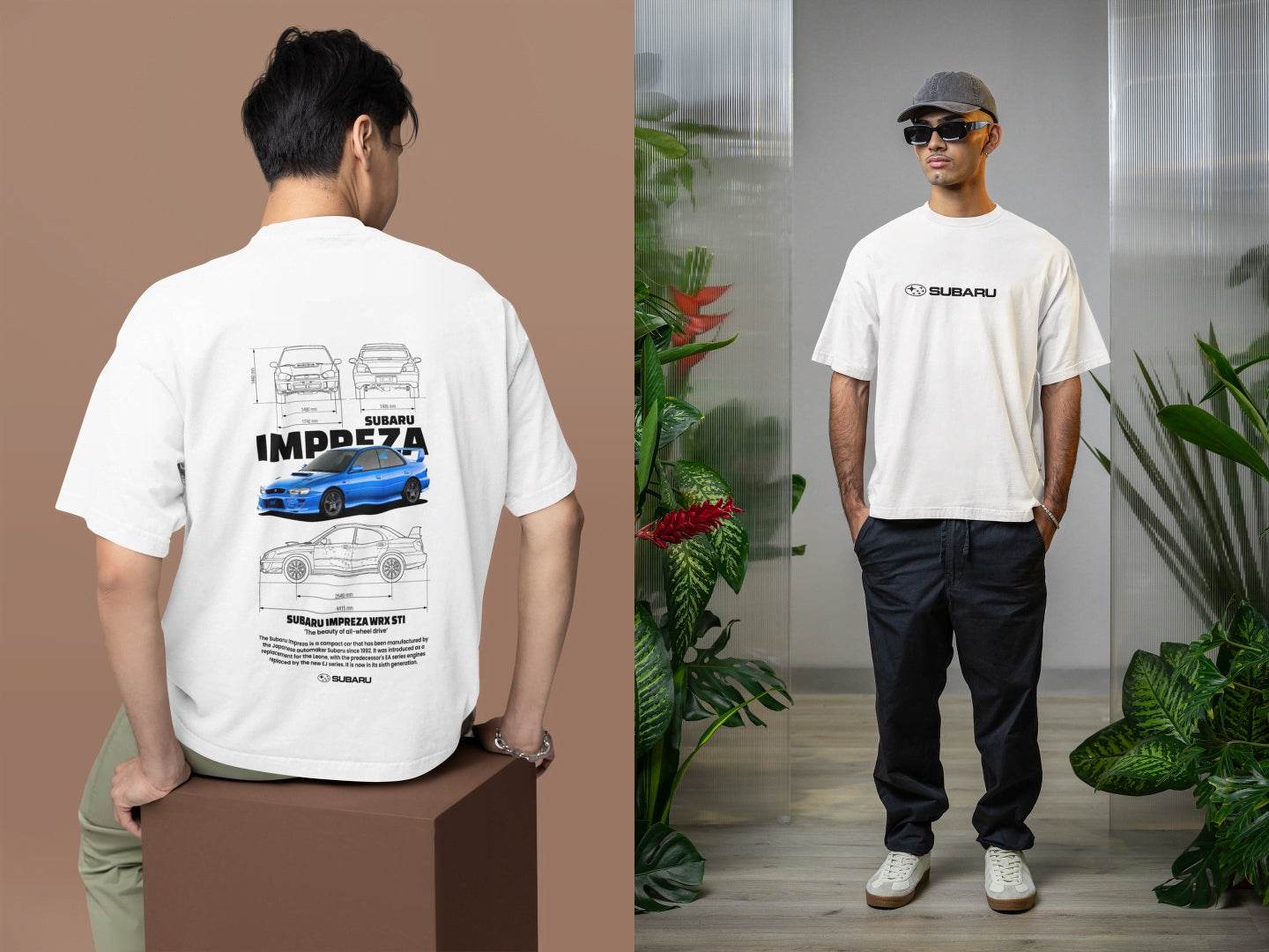 Subaru Impreza WRX STI Blueprint: JDM Rally Car Design Tee - Essentia Attire