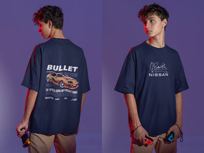 Iconic Orange Supra Mk4 "Bullet": JDM Street Racing Design Tee - Essentia Attire