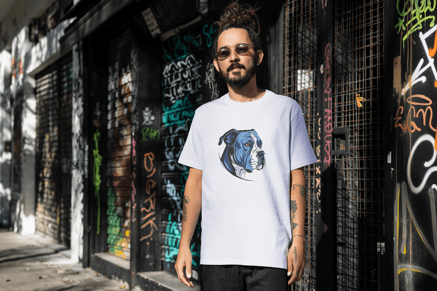 Stylish Dog Lover Art: Contemporary Canine Graphic - Essentia Attire