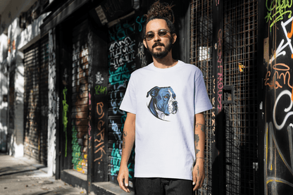 Stylish Dog Lover Art: Contemporary Canine Graphic - Essentia Attire