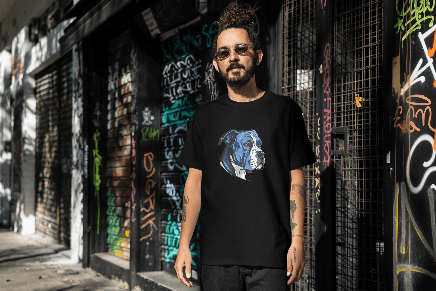 Stylish Dog Lover Art: Contemporary Canine Graphic - Essentia Attire