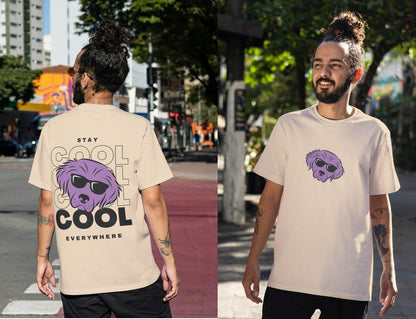 Purple Pup with Shades: Everywhere Chill Pet Lover - Essentia Attire