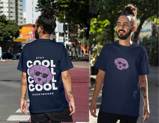 Purple Pup with Shades: Everywhere Chill Pet Lover - Essentia Attire