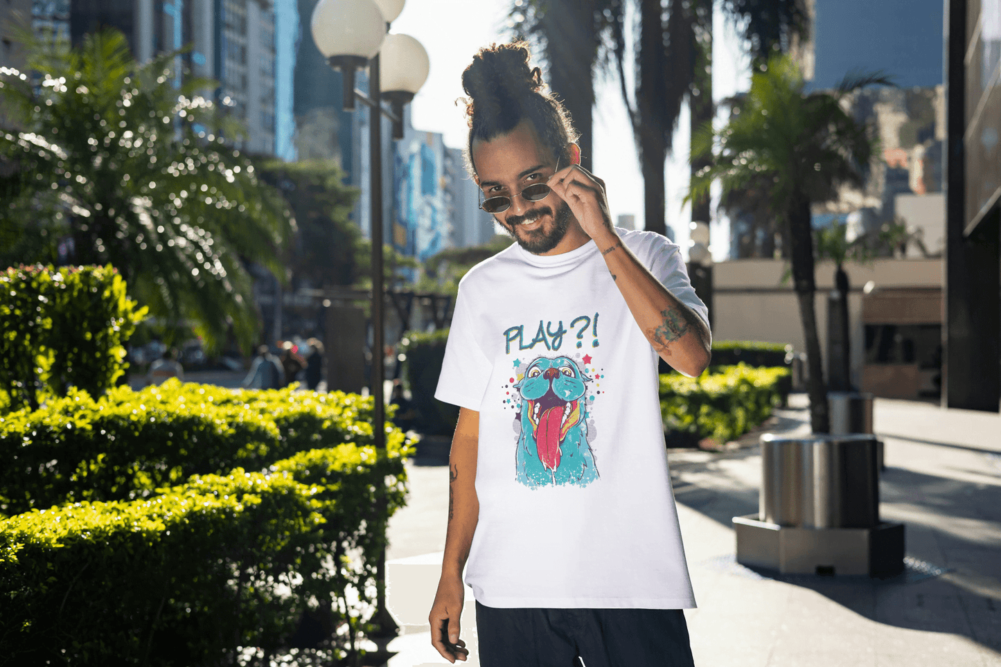 Goofy Dog Tongue Out Tee: Unique Pet Enthusiast - Essentia Attire