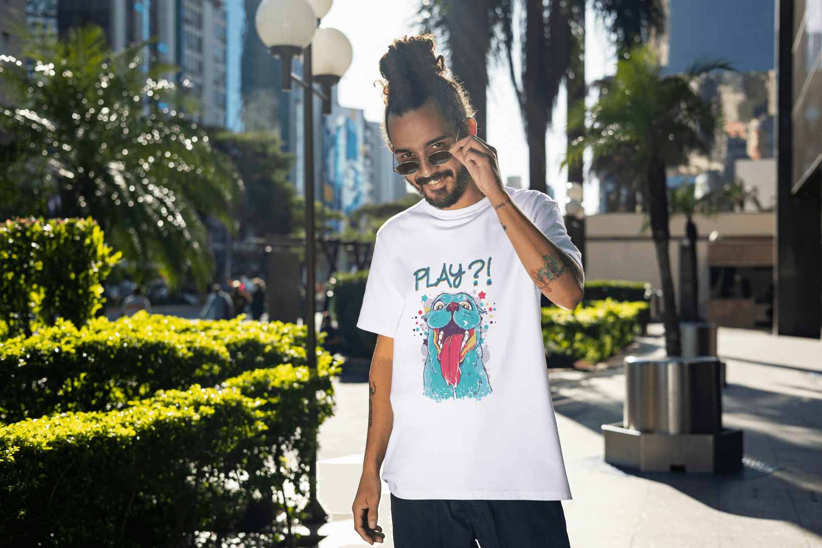 Goofy Dog Tongue Out Tee: Unique Pet Enthusiast - Essentia Attire