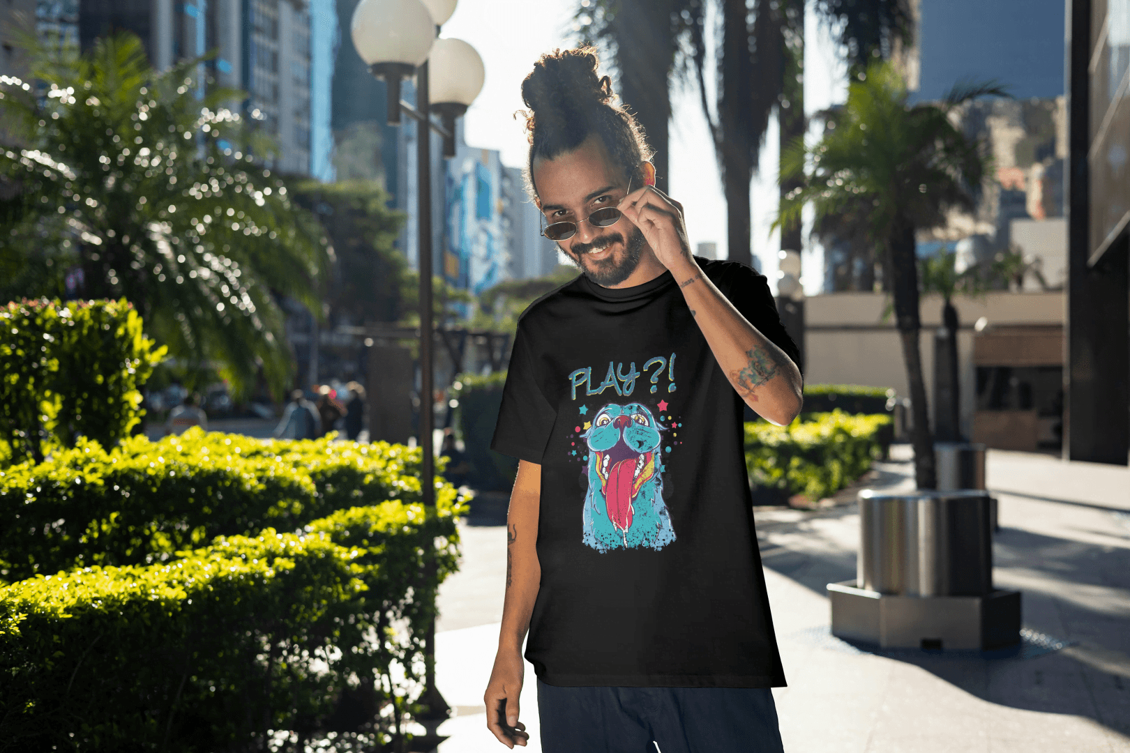 Goofy Dog Tongue Out Tee: Unique Pet Enthusiast - Essentia Attire
