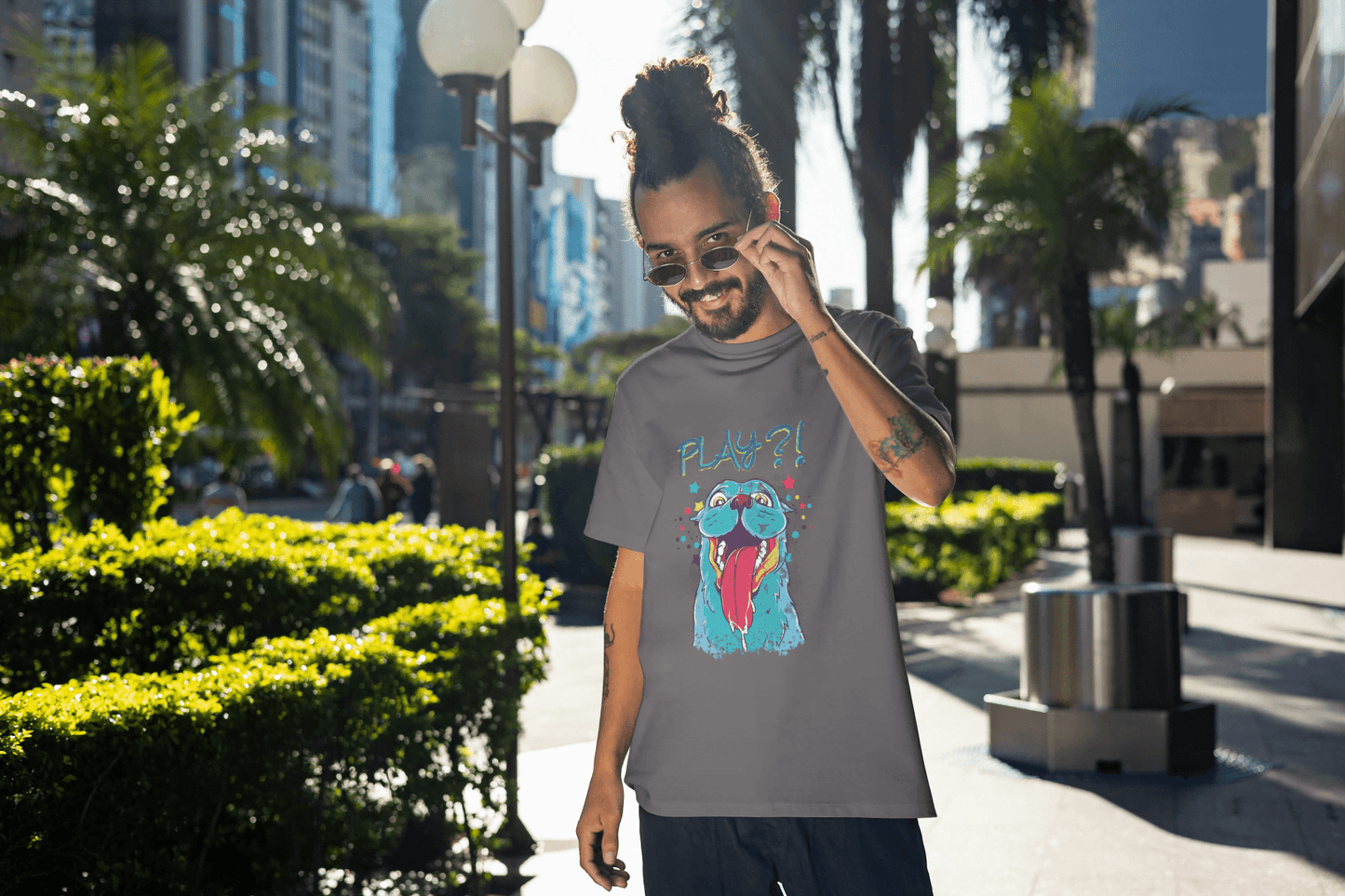 Goofy Dog Tongue Out Tee: Unique Pet Enthusiast - Essentia Attire
