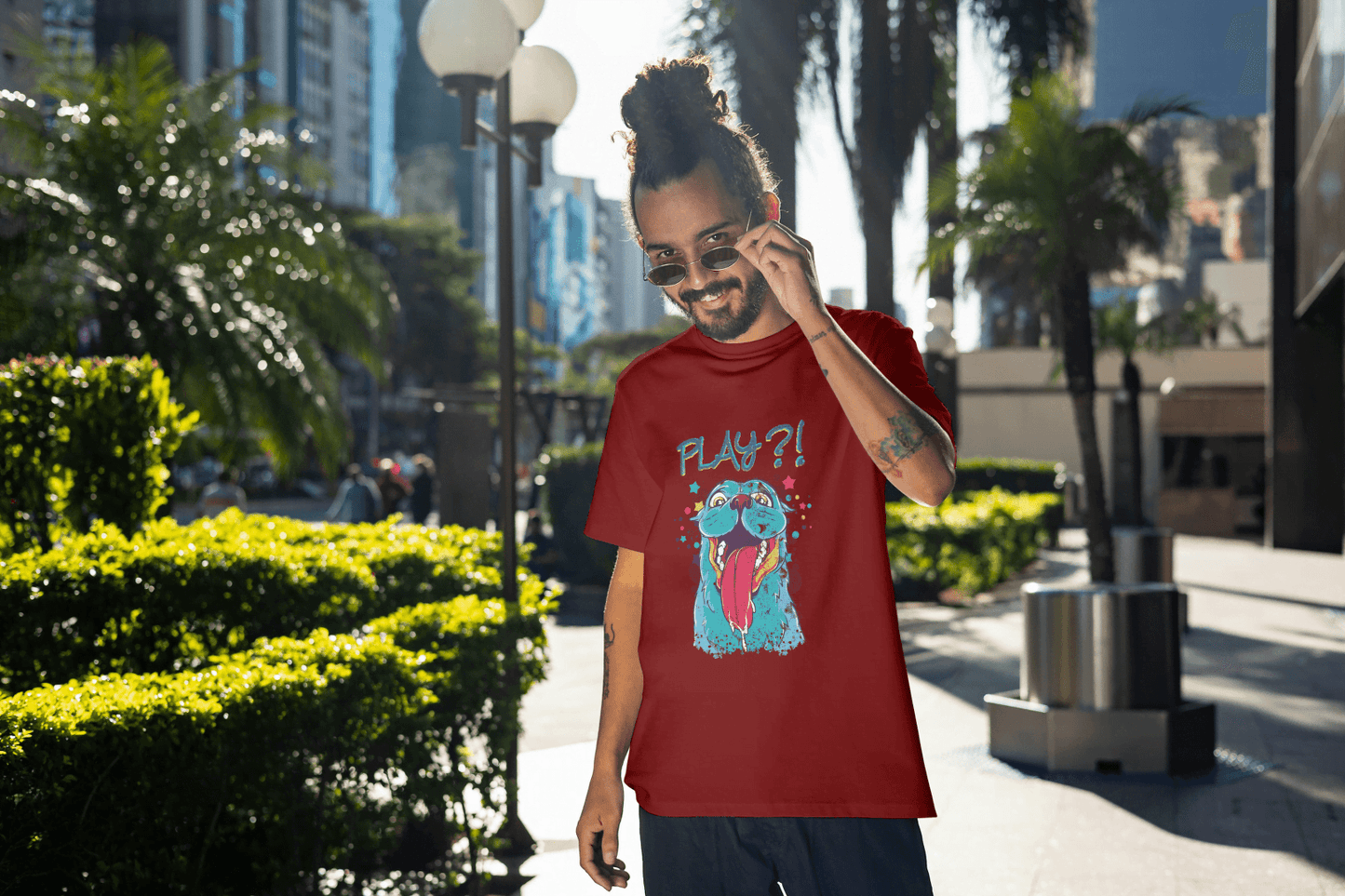 Goofy Dog Tongue Out Tee: Unique Pet Enthusiast - Essentia Attire