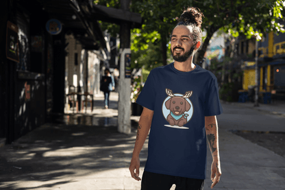 Brown Dog with Bandana: Unique Pet Enthusiast - Essentia Attire