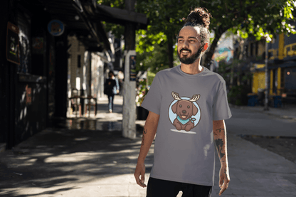 Brown Dog with Bandana: Unique Pet Enthusiast - Essentia Attire
