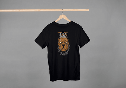 Pitbull King Graphic: Crowned Dog Lover Tee - Essentia Attire