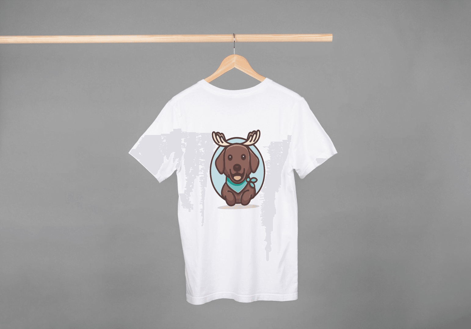 Brown Dog with Bandana: Unique Pet Enthusiast - Essentia Attire