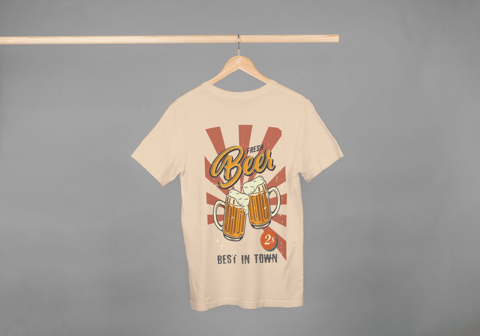 Men's Classic Beer Sunburst: Old School Brewery Tee - Essentia Attire
